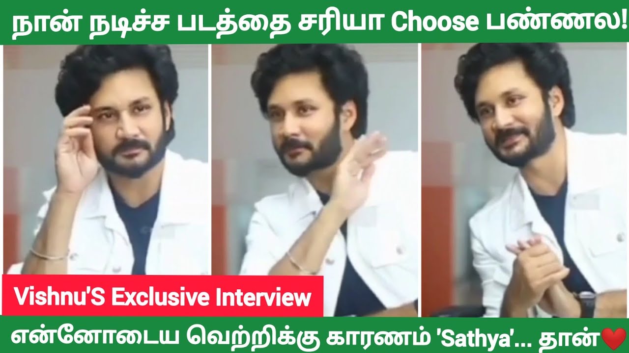 🔴என்னுடைய வெற்றிக்கு காரணம் 'Sathya'... தான்! || Interview With Vishnu Vijay || Full Video