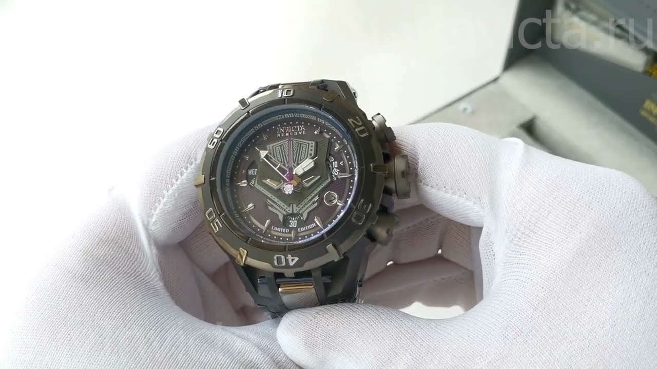 Invicta Reserve Subaqua Ocean Warrior Marvel Black Panther 40541 Men's Watch | Мужские Часы Инвикта