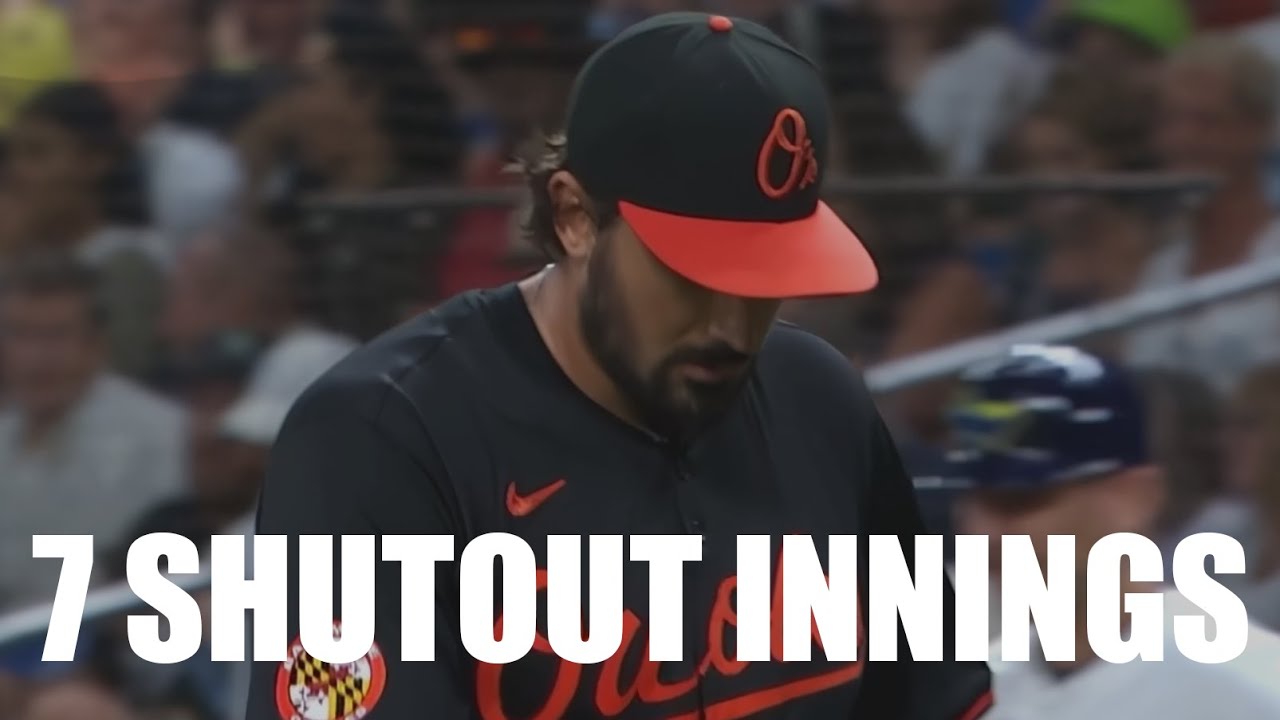 Zach Eflin Throws 7 Shutout Innings against His Former Team Rays!!