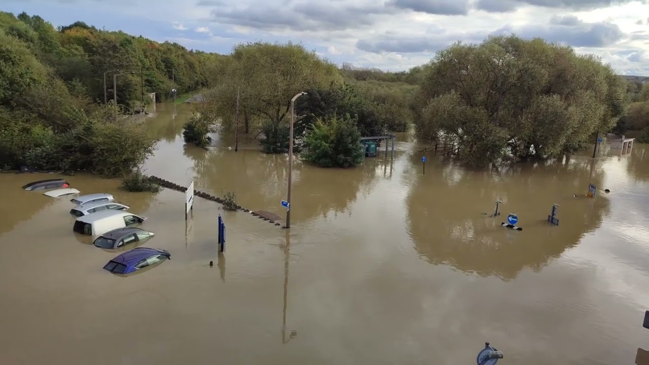 Catcliffe Floods 2023. 21/10/2023 Rotherham.