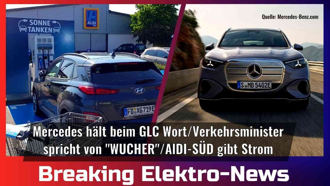 Breaking Elektro-News: Mercedes l&ouml;st Versprechen ein/Verkehrsminister redet von 