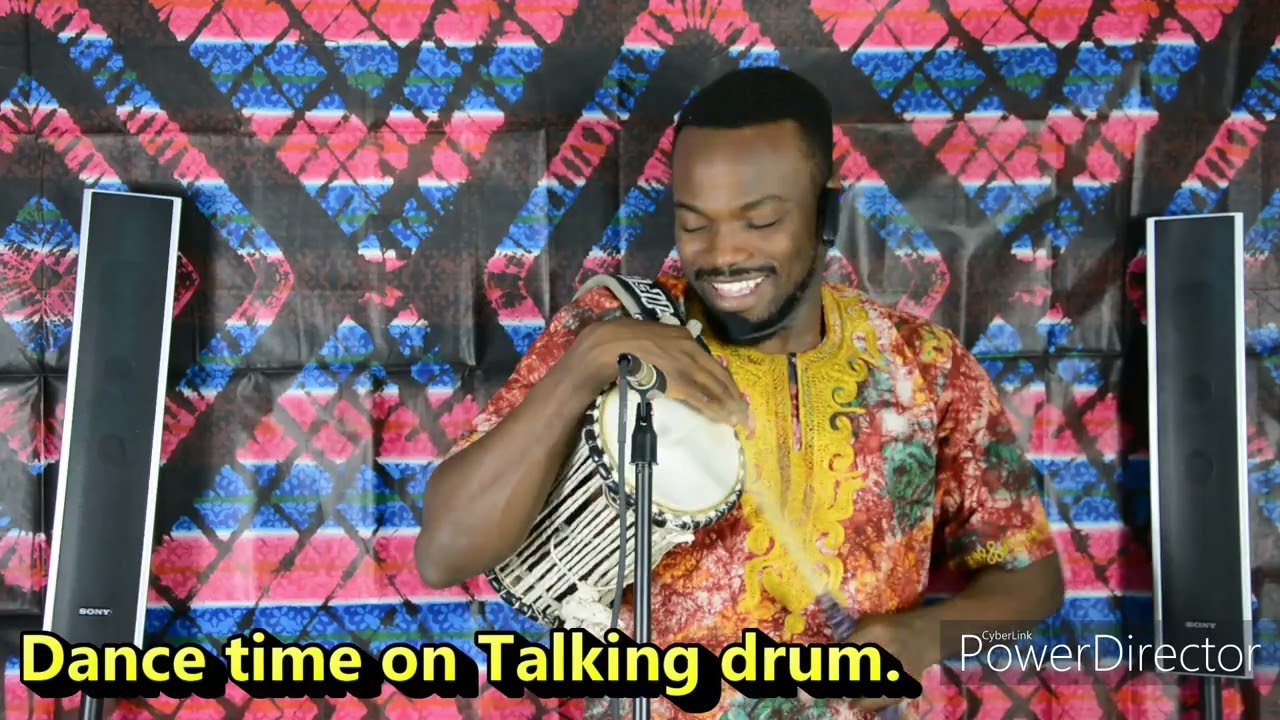Talking Drum Dance time (Mastery of Simultaneous Drumming and singing)#tryitout