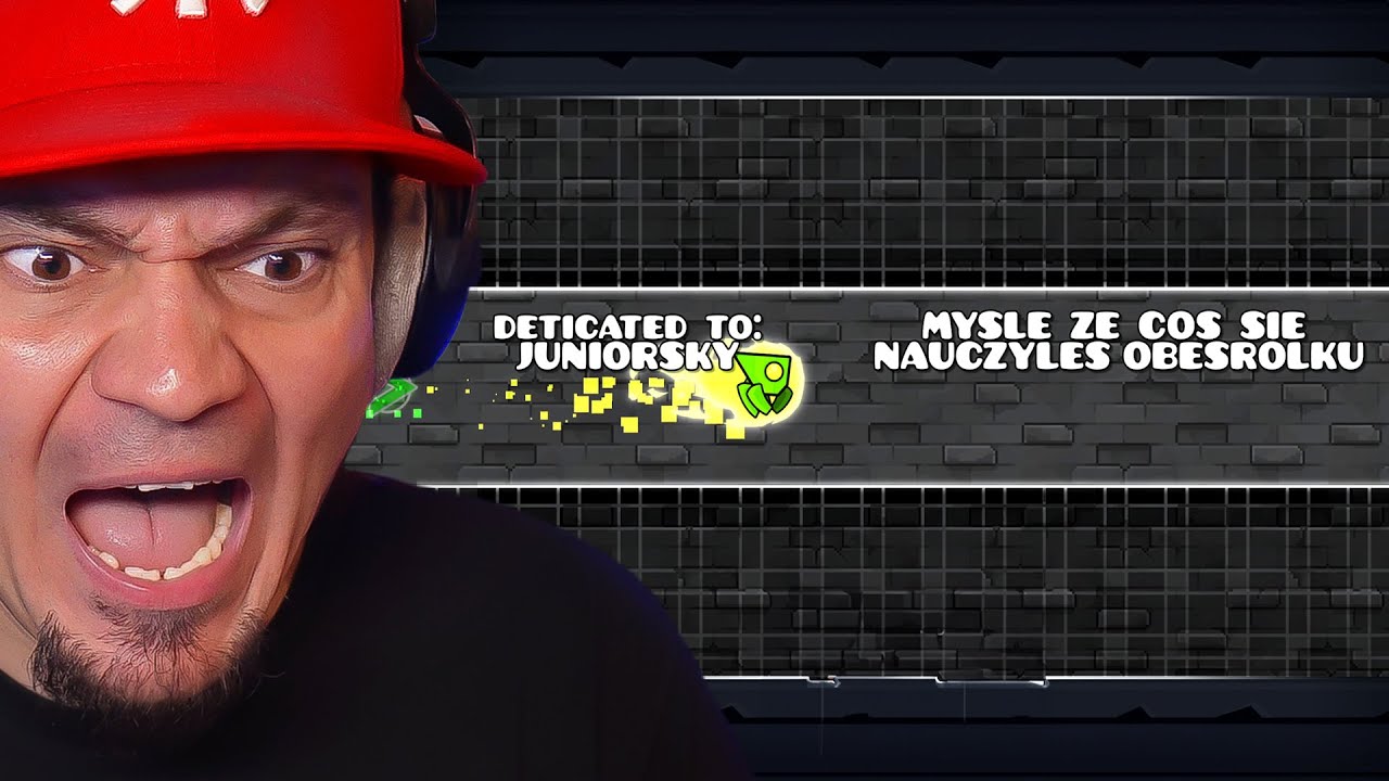 🧊 UCZYCIE MNIE GRAĆ W GEOMETRY GRASZ! NOOBEK!... oraz gram w WASZE MAPKI! | Geometry Dash #27