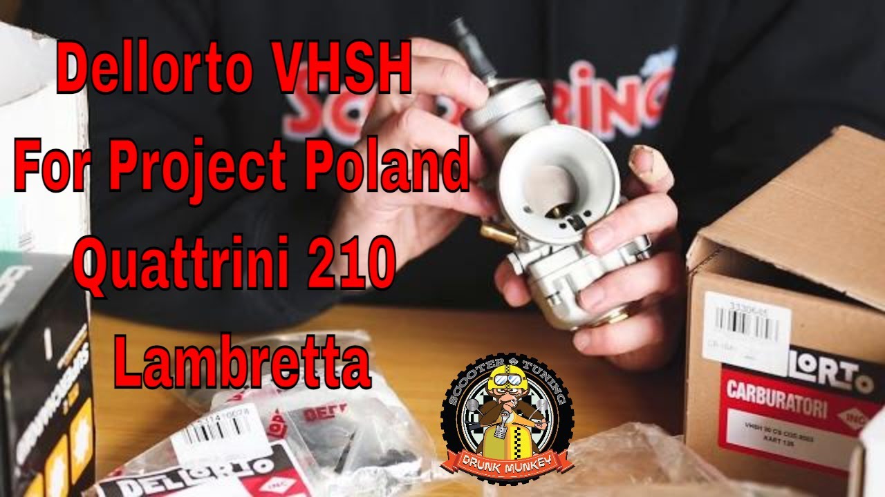 Dellorto VHSH & 'Fortified' Linkage -Project Poland - Quattrini 210 Lambretta- PART 4: