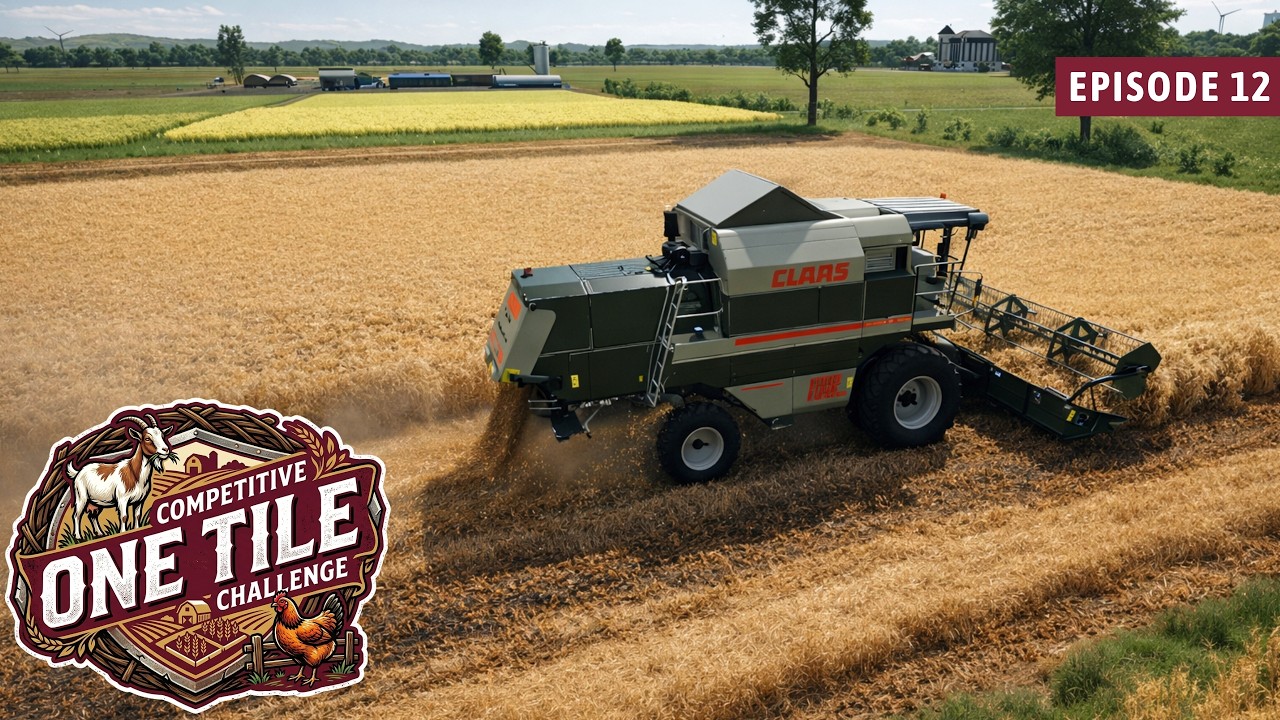 Harvesting begins! | One Tile Challenge on Farmlands - Farming Simulator 25