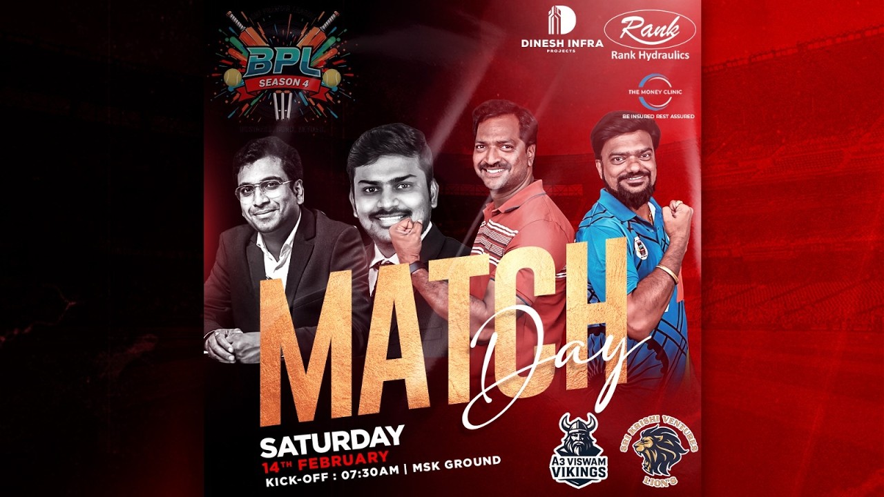 BNI PREMIER LEAGUE || SKV LIONS VS A3 VISWAM VIKINGS ||