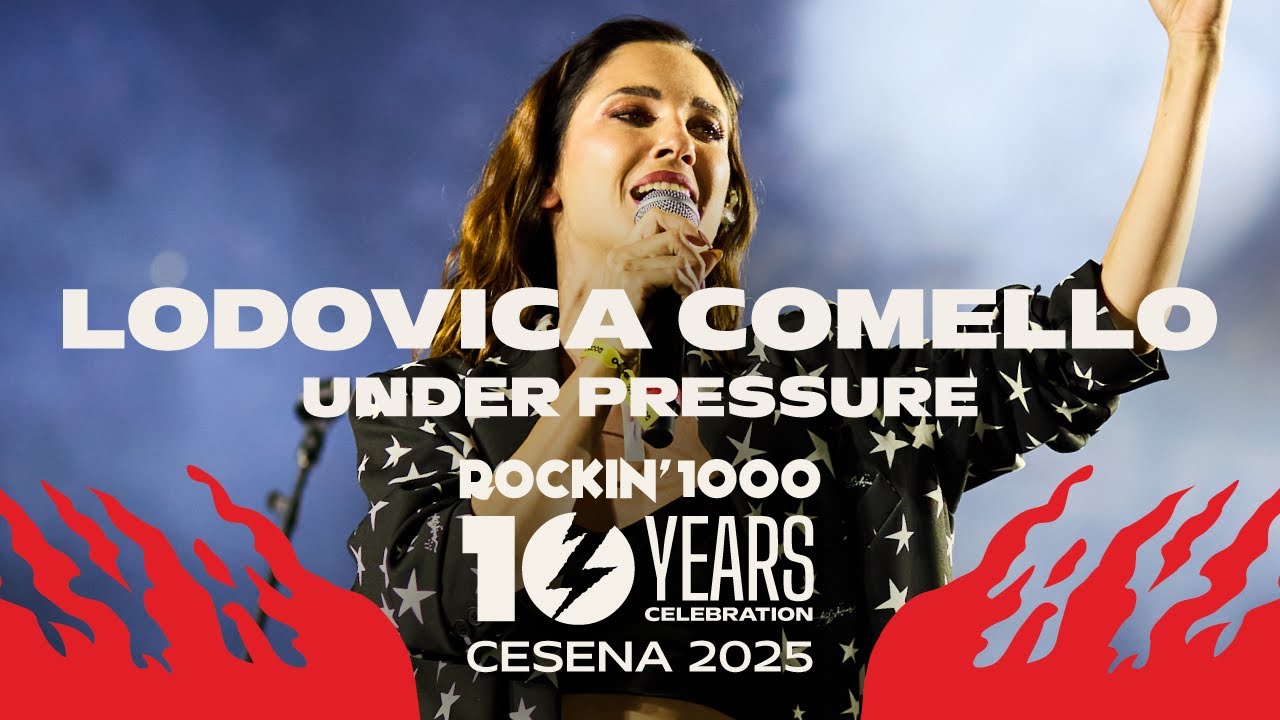 Лодовика Комелло выступит с 1000 музыкантами «Under Pressure» – Rockin’1000 в честь 10-летия