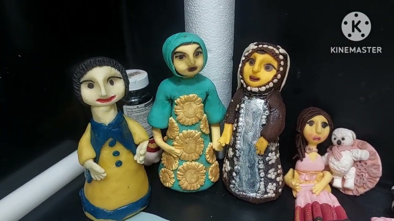Easy fondant figures for beginners || girl cake topper || fondant character tutorial