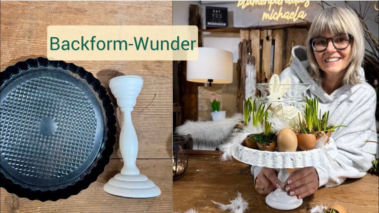 Backform -Wunder: Aus alt wird eine Deko Etagere🌸 