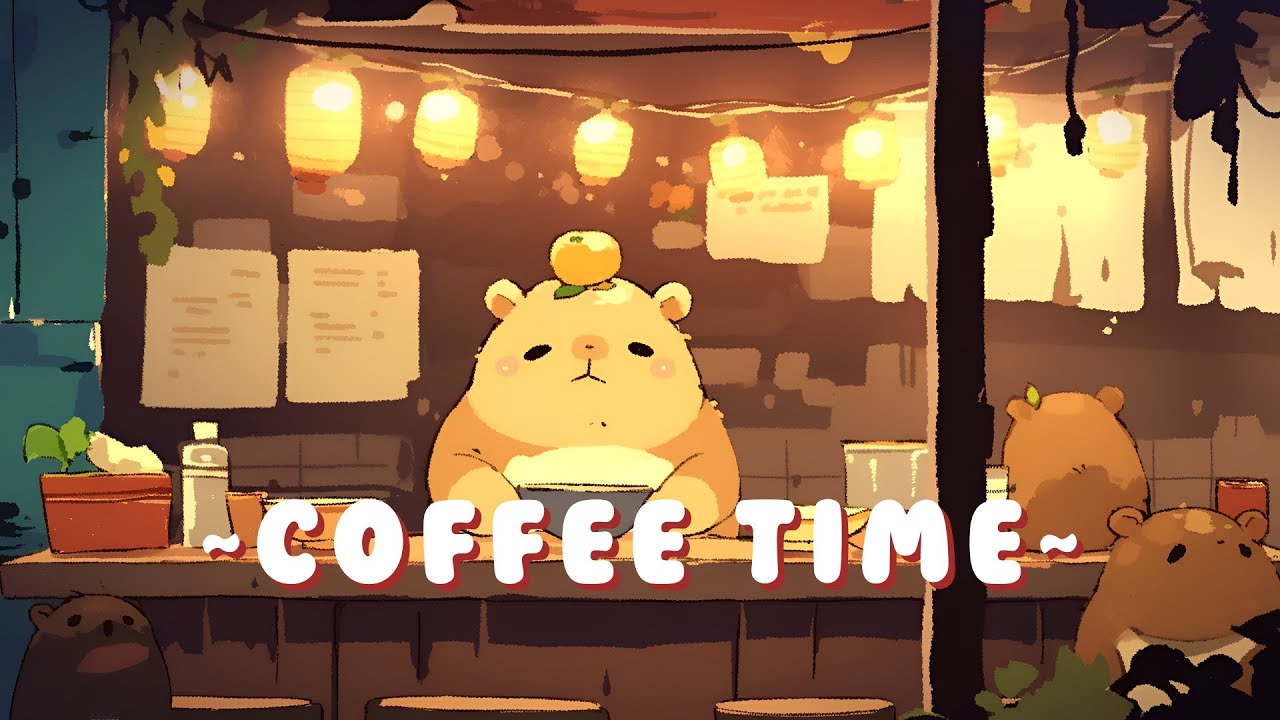 Lofi Capybara Radio - Chill Study Music Mix ~ Relaxing Vibes ~ 🦫 🍵 ✨ | Non Stop Music
