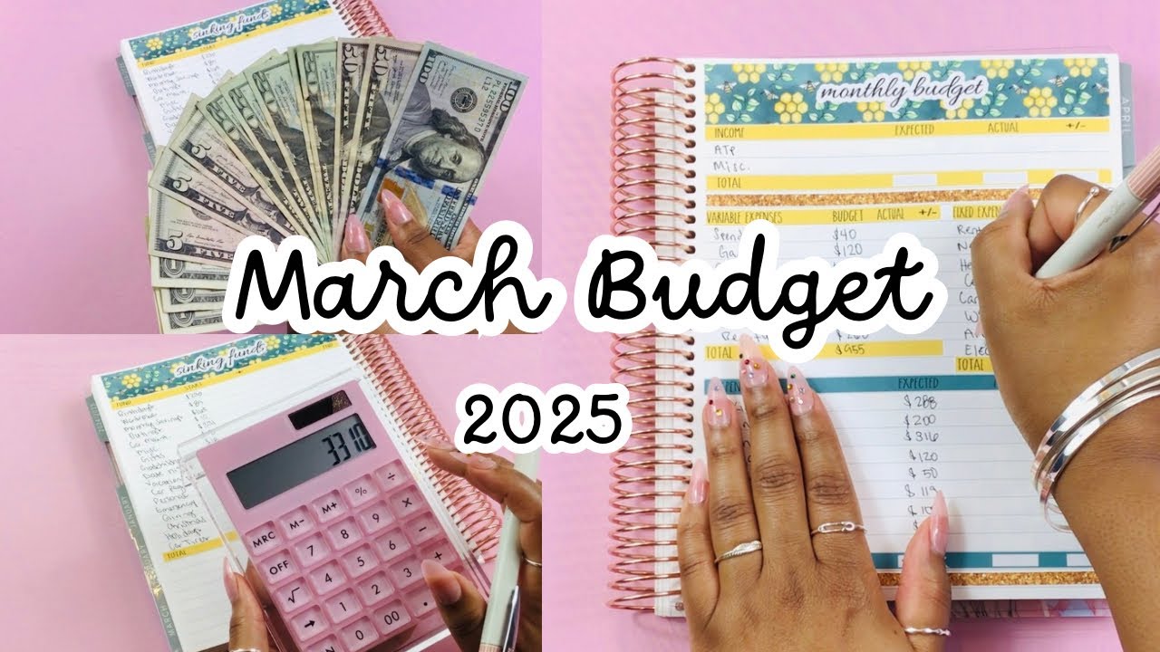 Monthly Reset | MARCH 2025 COMPLETE BUDGET SETUP | How to Budget for Beginners | PERSONAL FINANCE