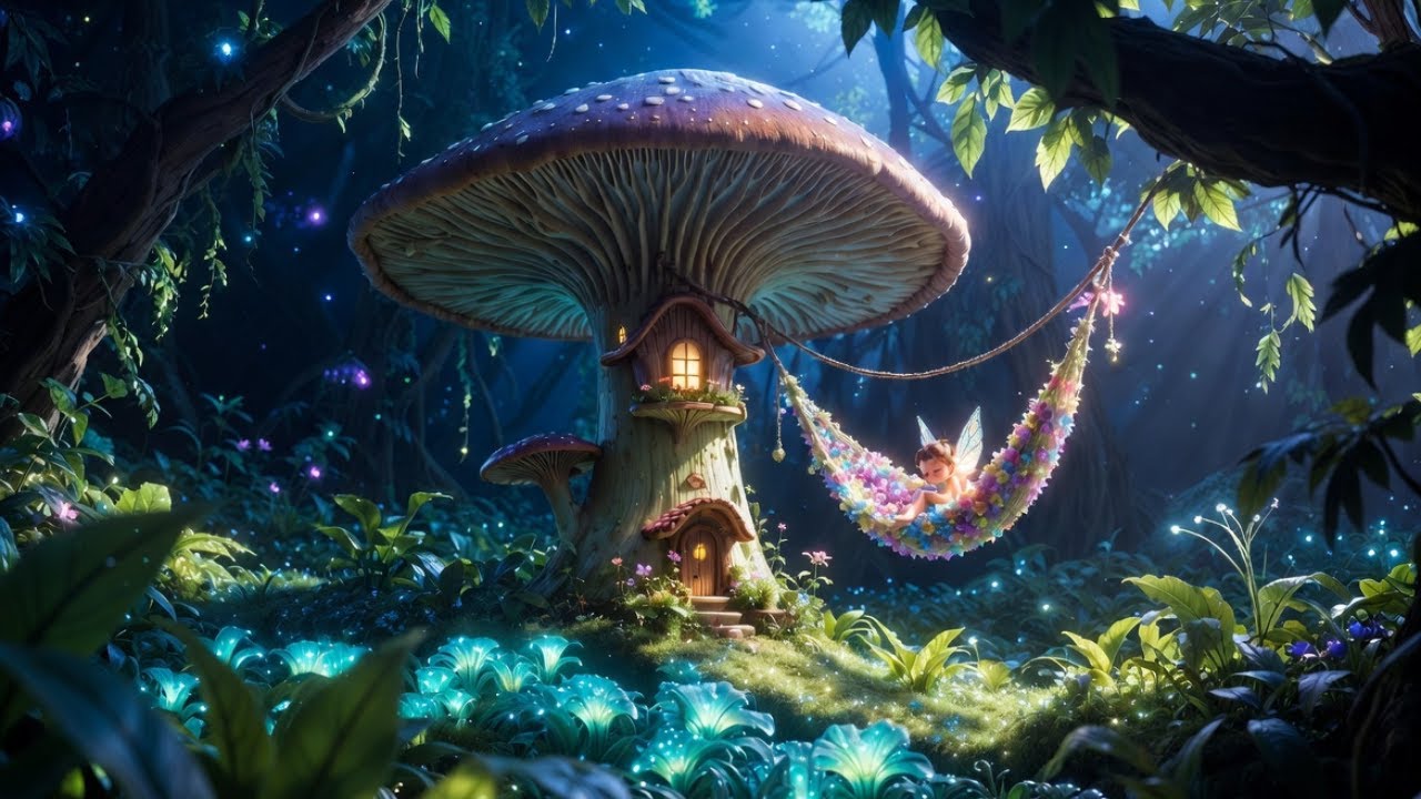 Música para Dormir Niños con Sonido de Río | Hada Durmiendo, Sueño Profundo y Tranquilo