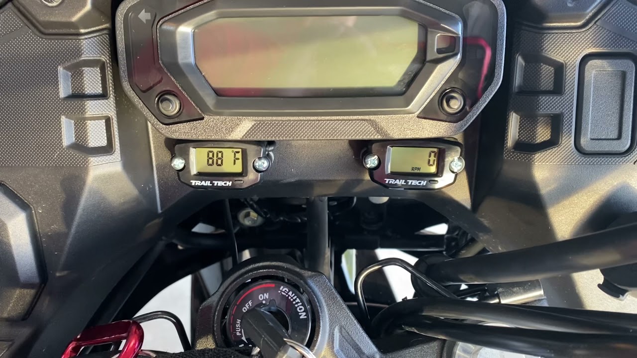 2022 KLR 650 Trail Tech Tachometer / Hour meter demo