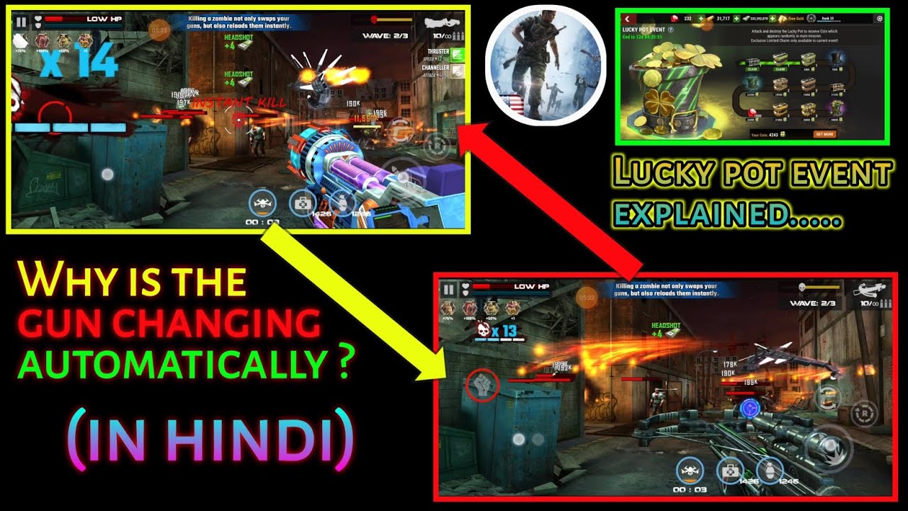 Dead Target: Why your gun is changed automatically during the game ? Lucky pot event explained 🤑