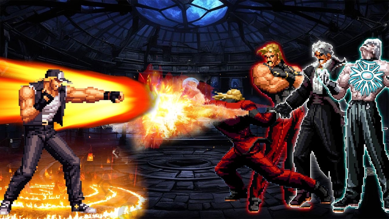 [KOF Mugen] Terry Bogard Vs Orochi iori Team