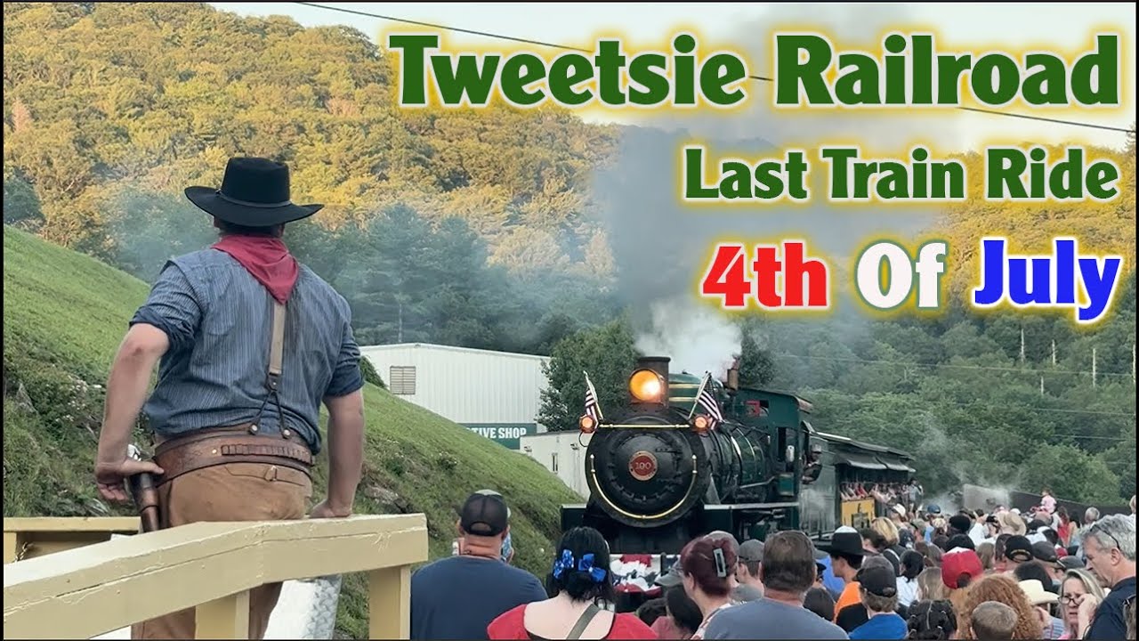 Last Train Ride of 4th of July 2025 at Tweetsie Railroad