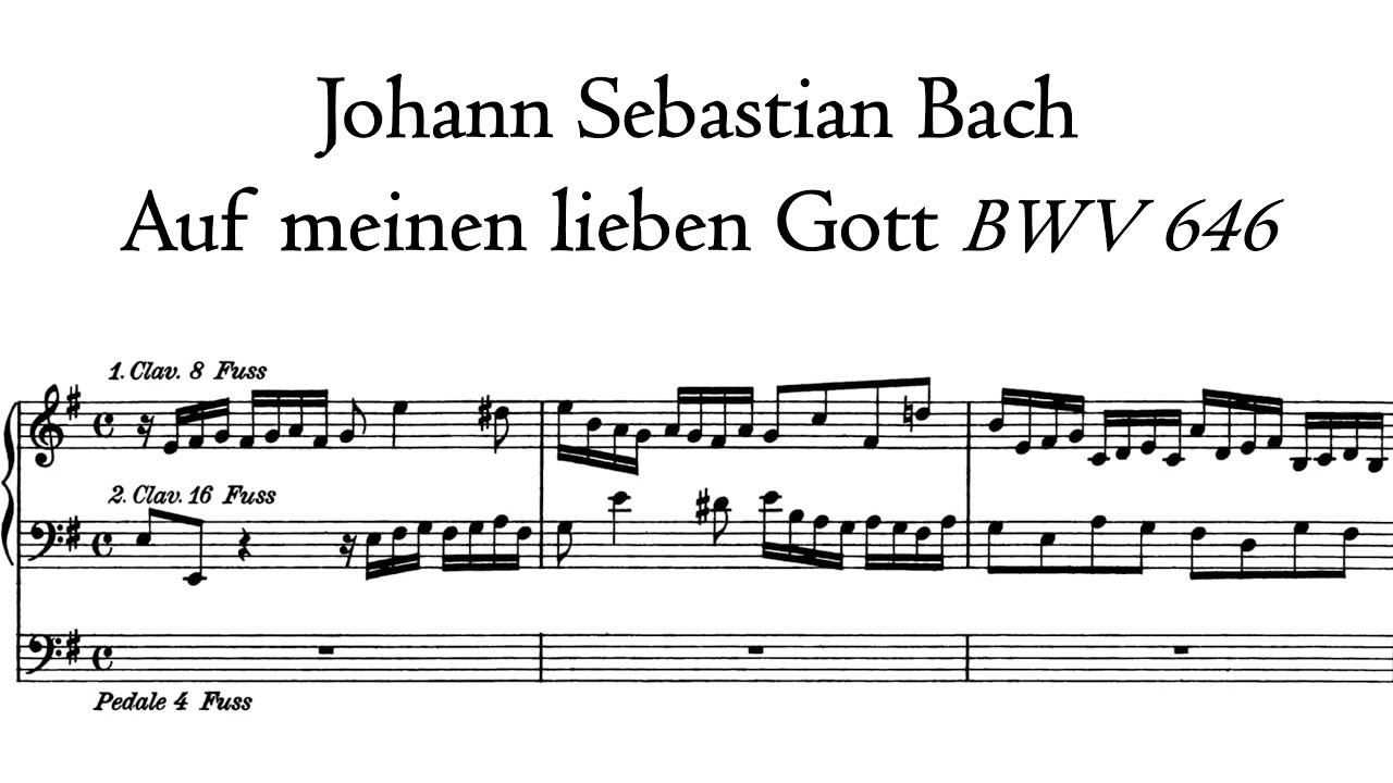 Bach - Wo soll ich fliehen hin, BWV 646 - Schuke organ, Erfurt, Hauptwerk