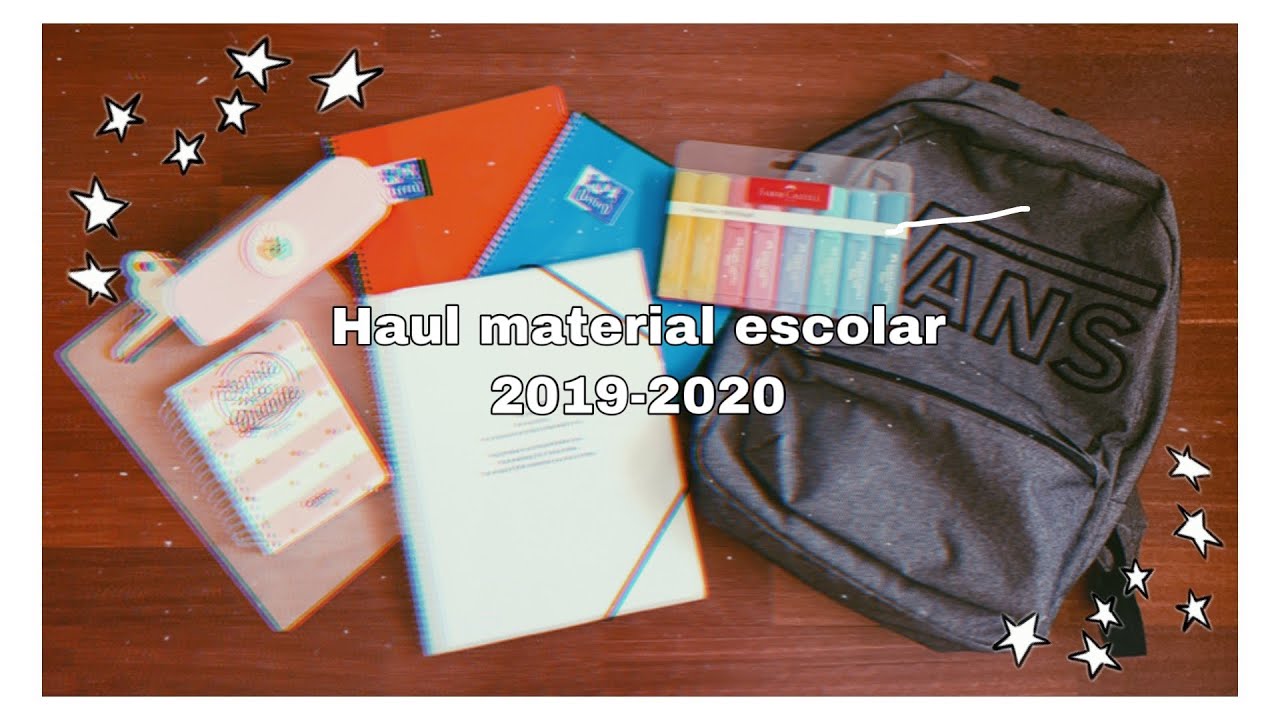 HAUL MATERIAL ESCOLAR 2019-2020 | Inés Sobrino