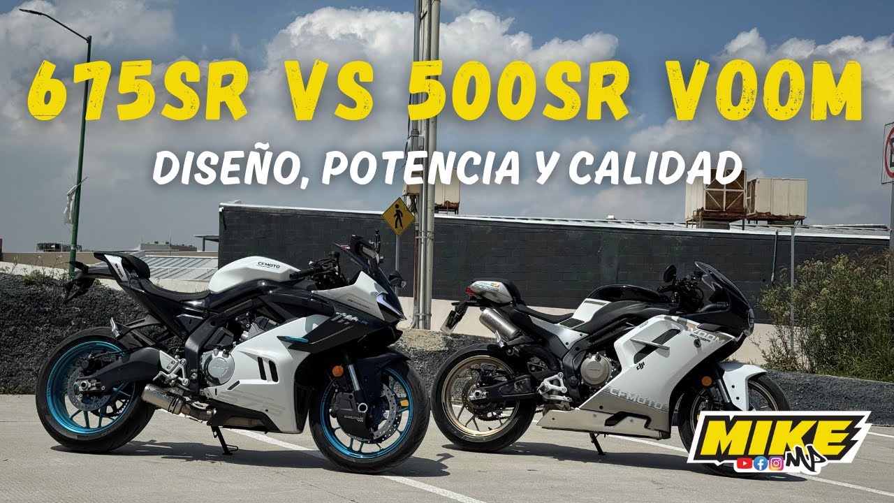 CFMOTO 675SR-R VS 500SR VOOM 🔥 Comparativa DEFINITVA ¿Cuál te recomiendo? ¿Cuál corre más? ✈️