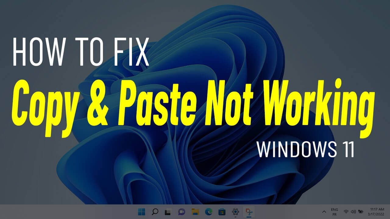 Как исправить копирование и вставку, не работающую в Windows 11 (простой метод)