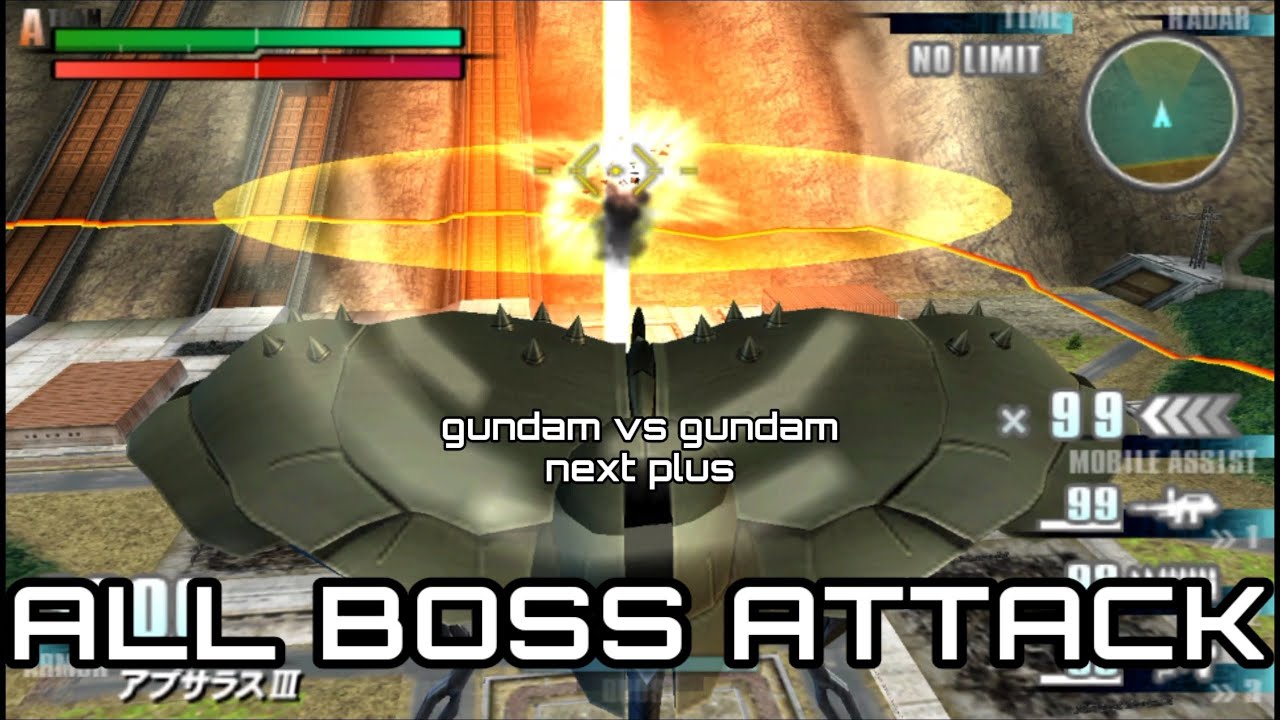 try all boss attack in gundam vs gundam next plus