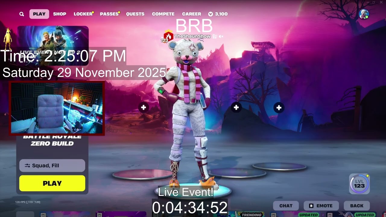 Fortnite Zero Build Wins? | Chapter 6 Simpsons Season | VOD | 29 November 2025