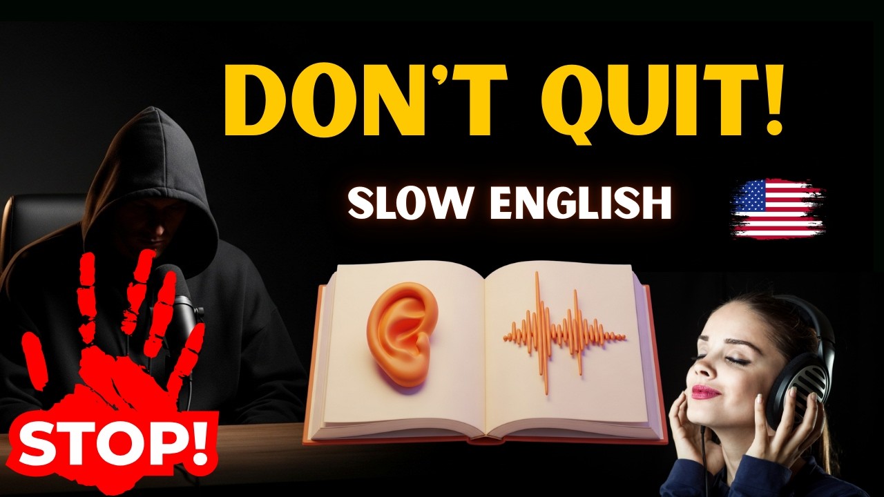 Don't Give Up! 🚀 Powerful English Listening Practice for Motivation |  American English | Narrveil