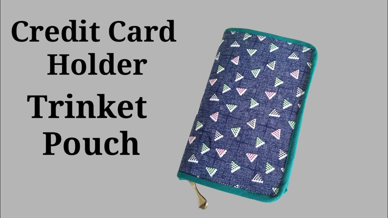 diy purse bag money & credit card holder trinket pouch//purse making at home