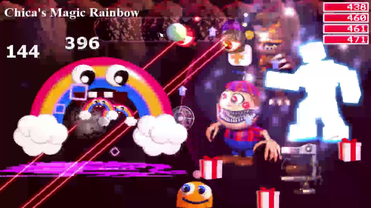 FNaF World PurpleGeist/Chica`s Magic Rainbow Bossfight Ending!