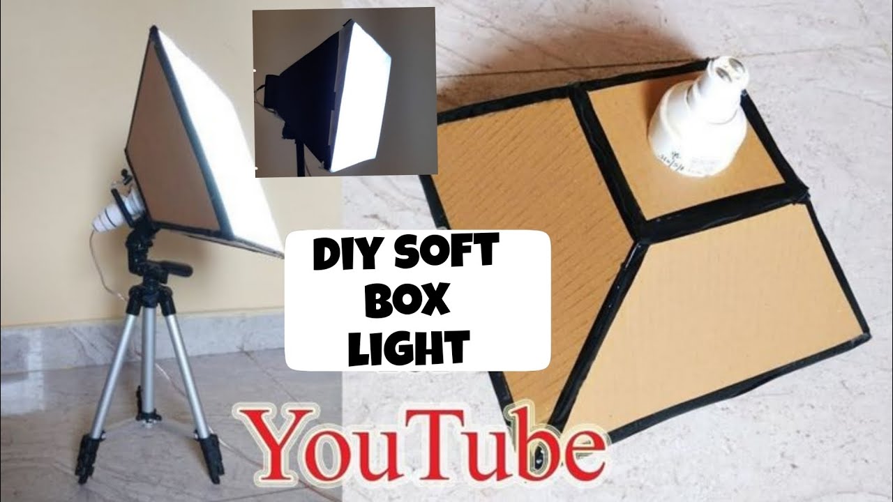 How to make soft box light at home | diy soft box light | studio setup| how to make tripod at home