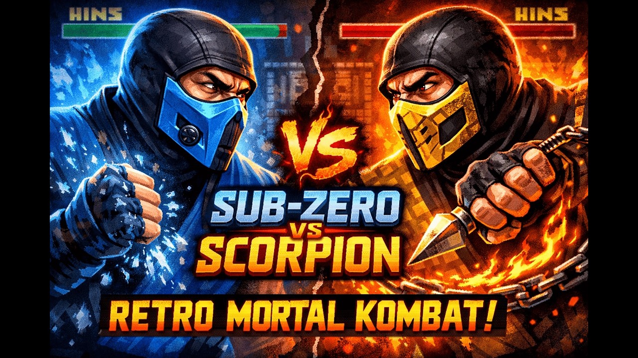 MORTAL KOMBAT 1 ARCADE #RetroGamesGoOficial #MortalKombat#MKArcade#SubZero#Scorpion#LutaArcade#Fight