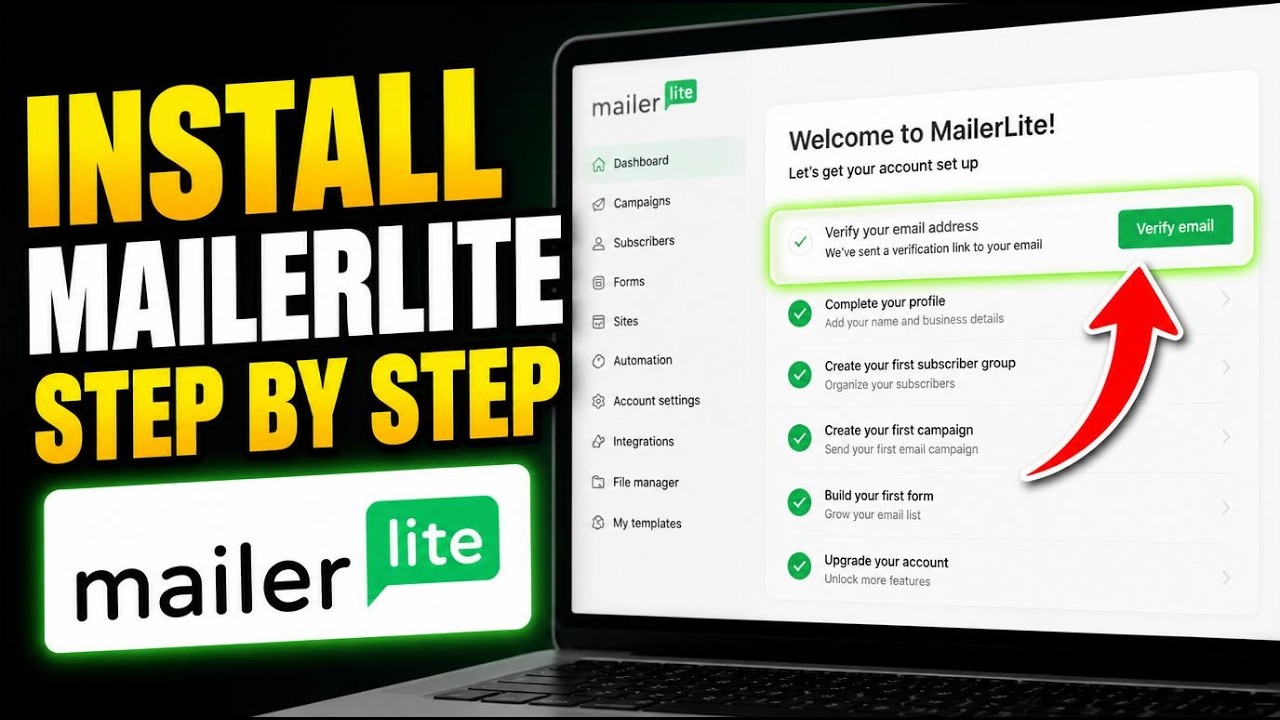 How to install MailerLite for affiliate opt-in forms and sequences - Beginner Guide