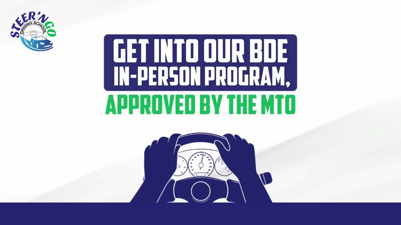 Save $100 on MTO-Approved Driving Lessons | Steer&rsquo;nGo BDE Course