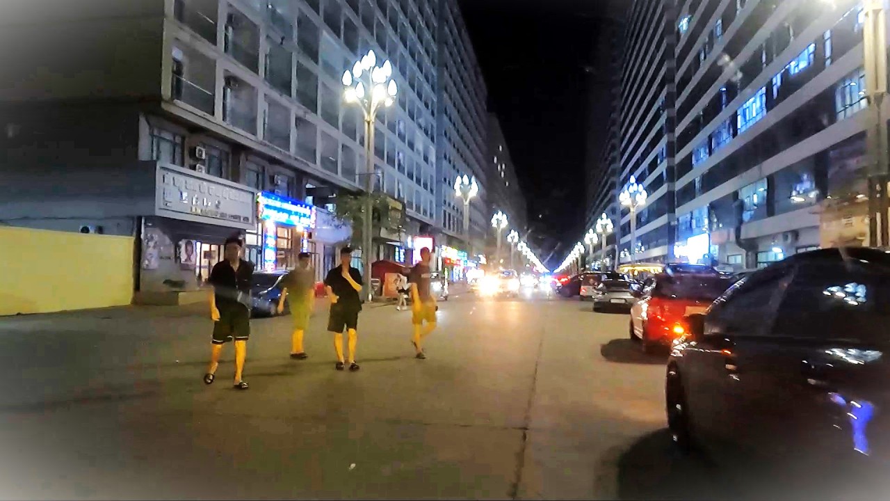 Driving in Sihanoukville at night, Cambodia​​ 2024