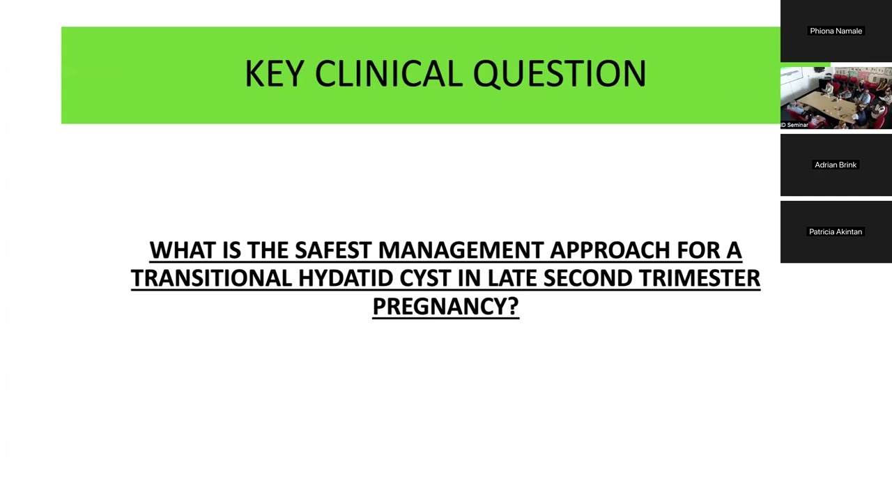 Hydatid Disease in Pregnancy Dr Rosemary Griessel