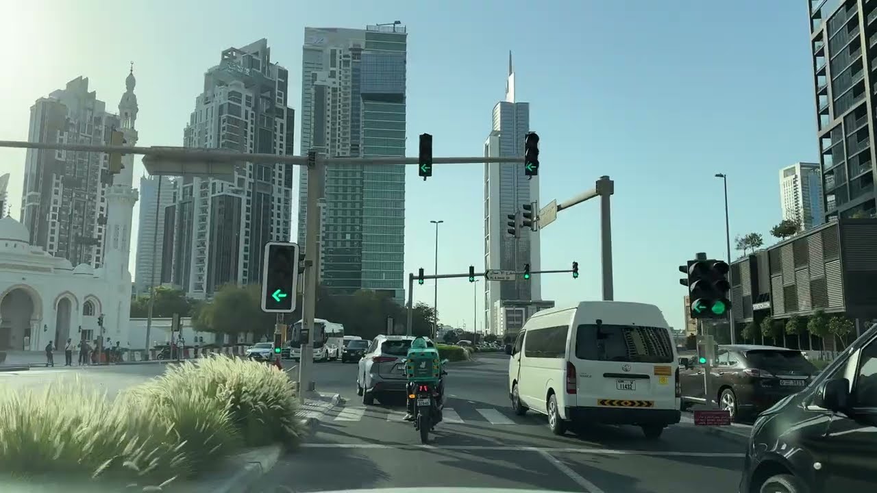 Relaxing Dubai Drive 🇦🇪 | Business Bay to Emirates Co-op Al Sufouh | 4K 60FPS 