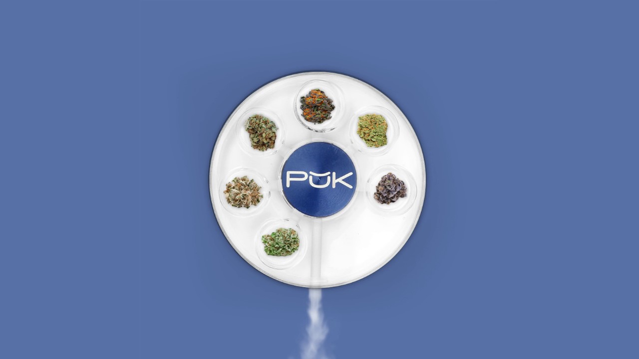 PUK Six Shooter Glass Pipe