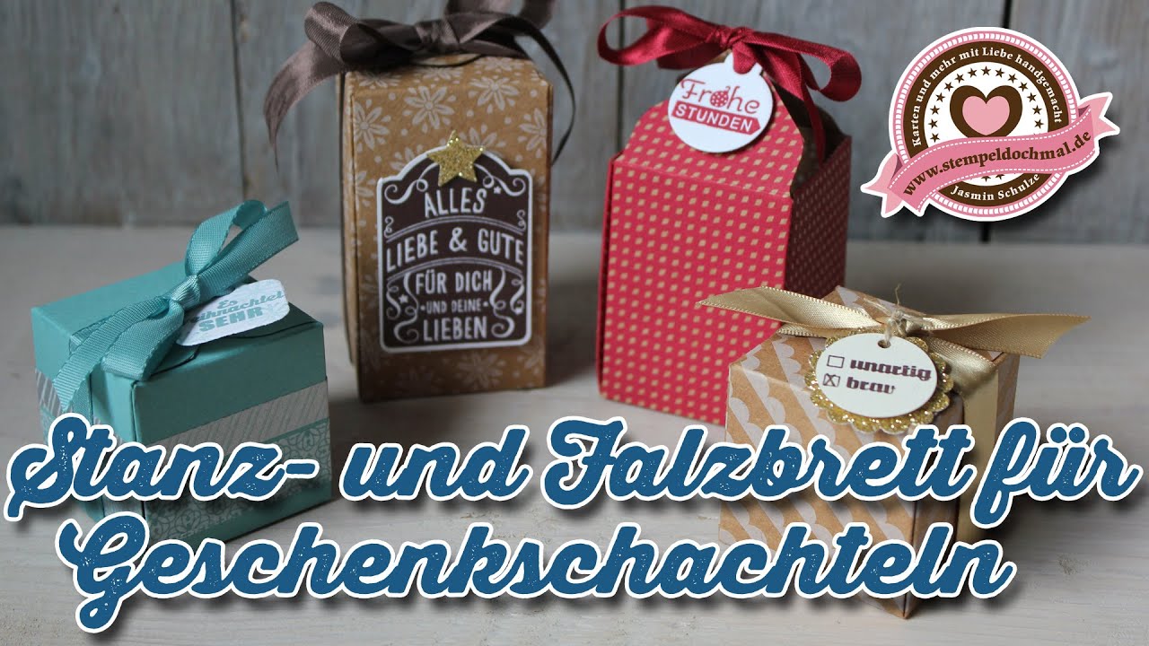 Tutorial: Stanz- und Falzbrett für Geschenkschachteln/Gift Box Punchboard von Stampin' Up!
