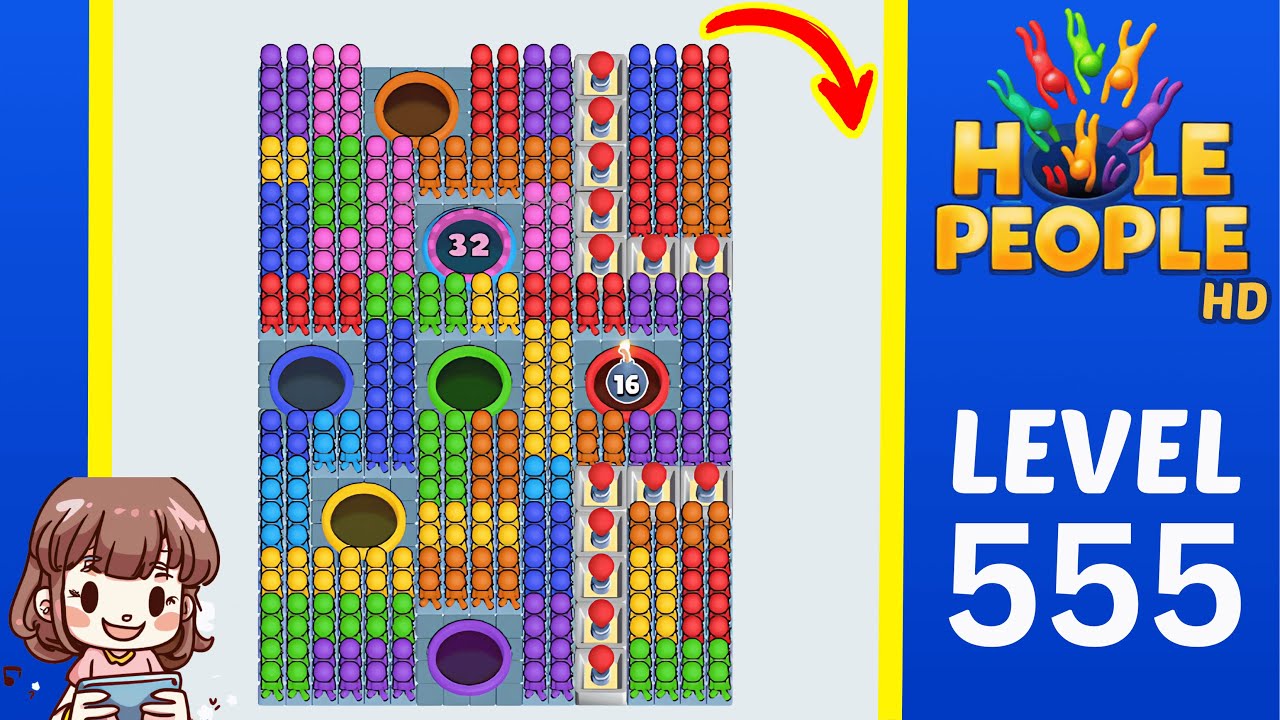 Hole People Level 555 Solution Walkthrough