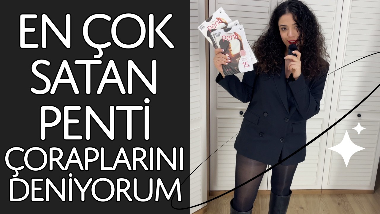 EN ÇOK SATAN 3 PENTİ ÇORABINI DENEDİM #çorap #socks #kombin #penti