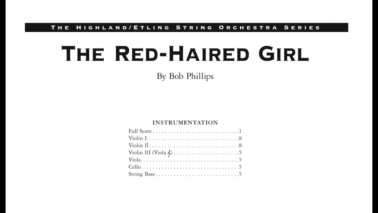 Red Haired Girl by Bob Phillips