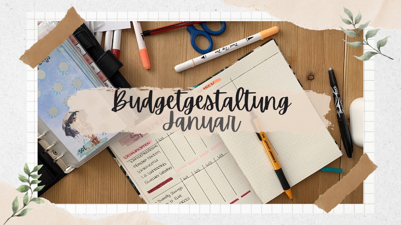 Budgetgestaltung Januar 🌸 // Umschlagmethode 2024 📕 // Minavina💕