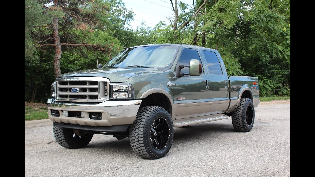 2004 Ford F250 4x4 FX4 King Ranch Powerstroke Turbo Diesel for sale! Lifte 20x12 35s!