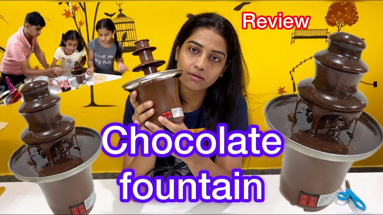 Chocolate Fountain Fondue Waterfall Maker || Complete Detailing Review || The Cake Room