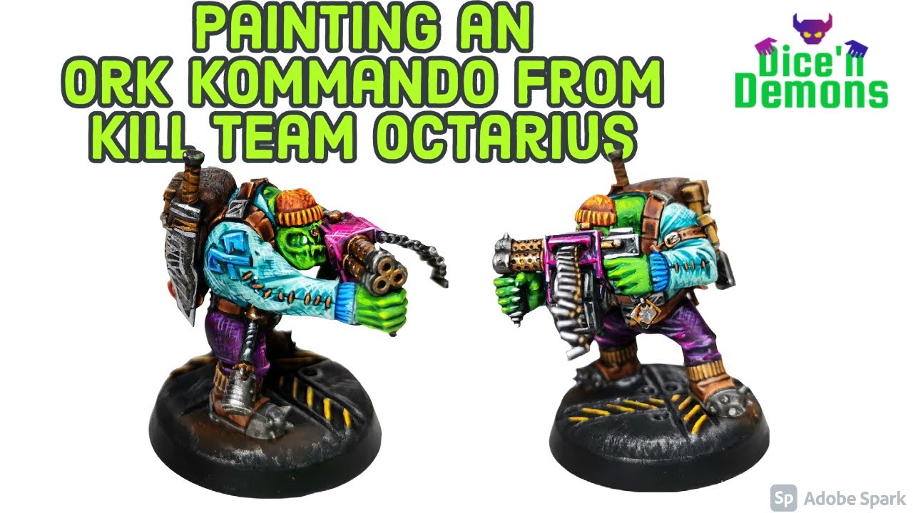 Painting an Ork Kommando from Kill Team Octarius