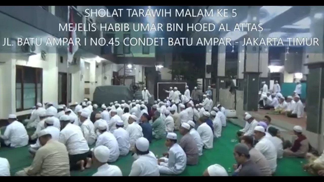 SHOLAT TARAWIH MALAM KE 5 DI MAJELIS HABIB UMUR BIN HOED AL ATTAS (22 FEB 2026)