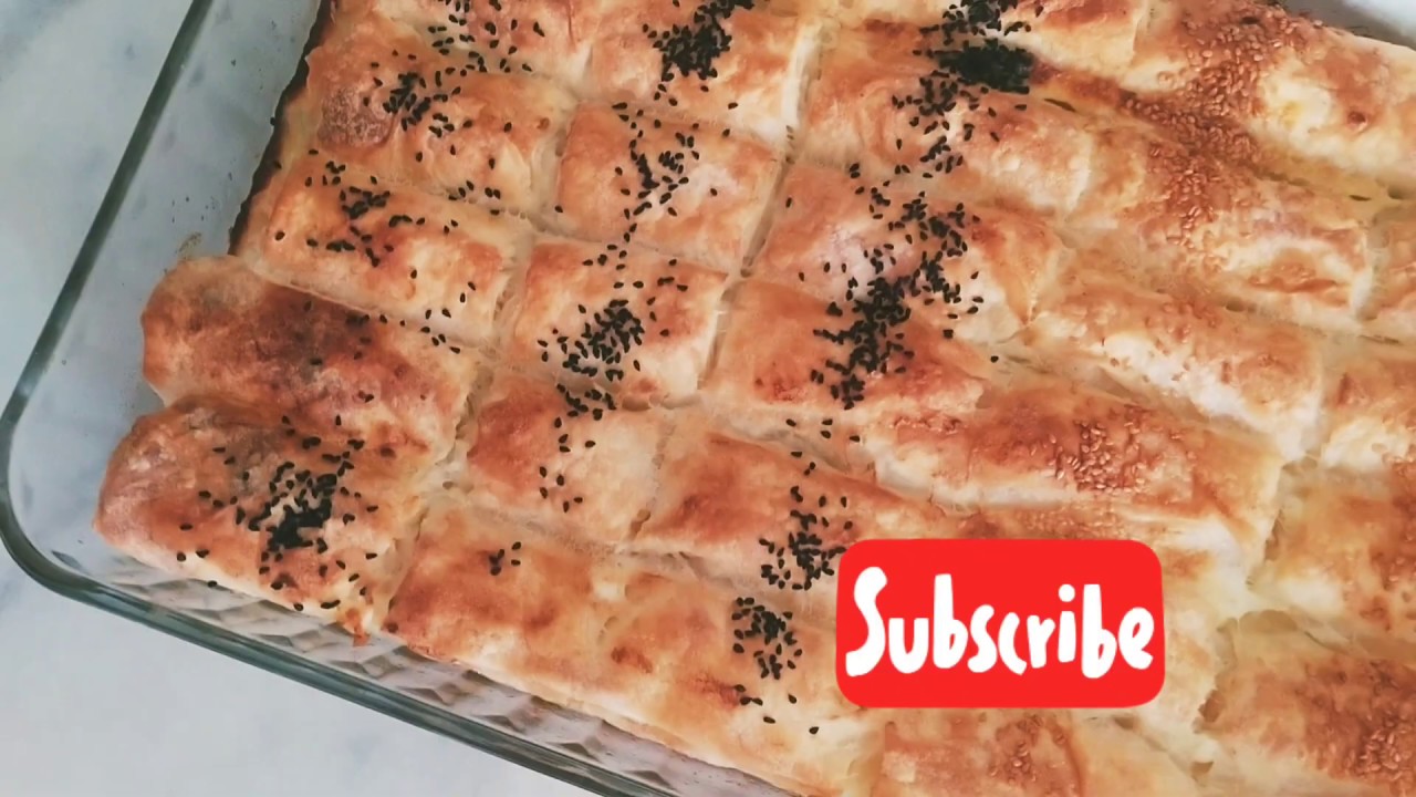 بوراك تركي بورق اليوفكا الجاهز 🧀 🇹🇷  Turkish Burek with Yufka😋