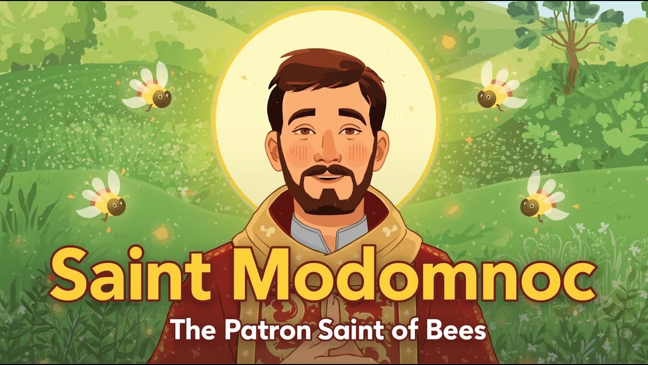 Saint Modomnoc | The Patron Saint of Bees | Feast Day February 13th | Saint Story for Kids