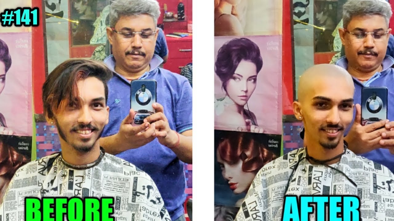 Headshave / How to Dandruff HeadShave / Dandruff Removal Headshave / Straight Razor Headshave #141