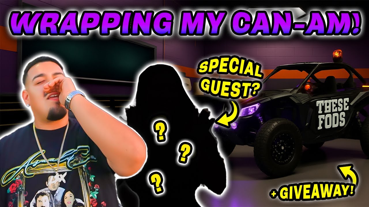 I WRAPPED MY CAN AM ** GIVEAWAY **
